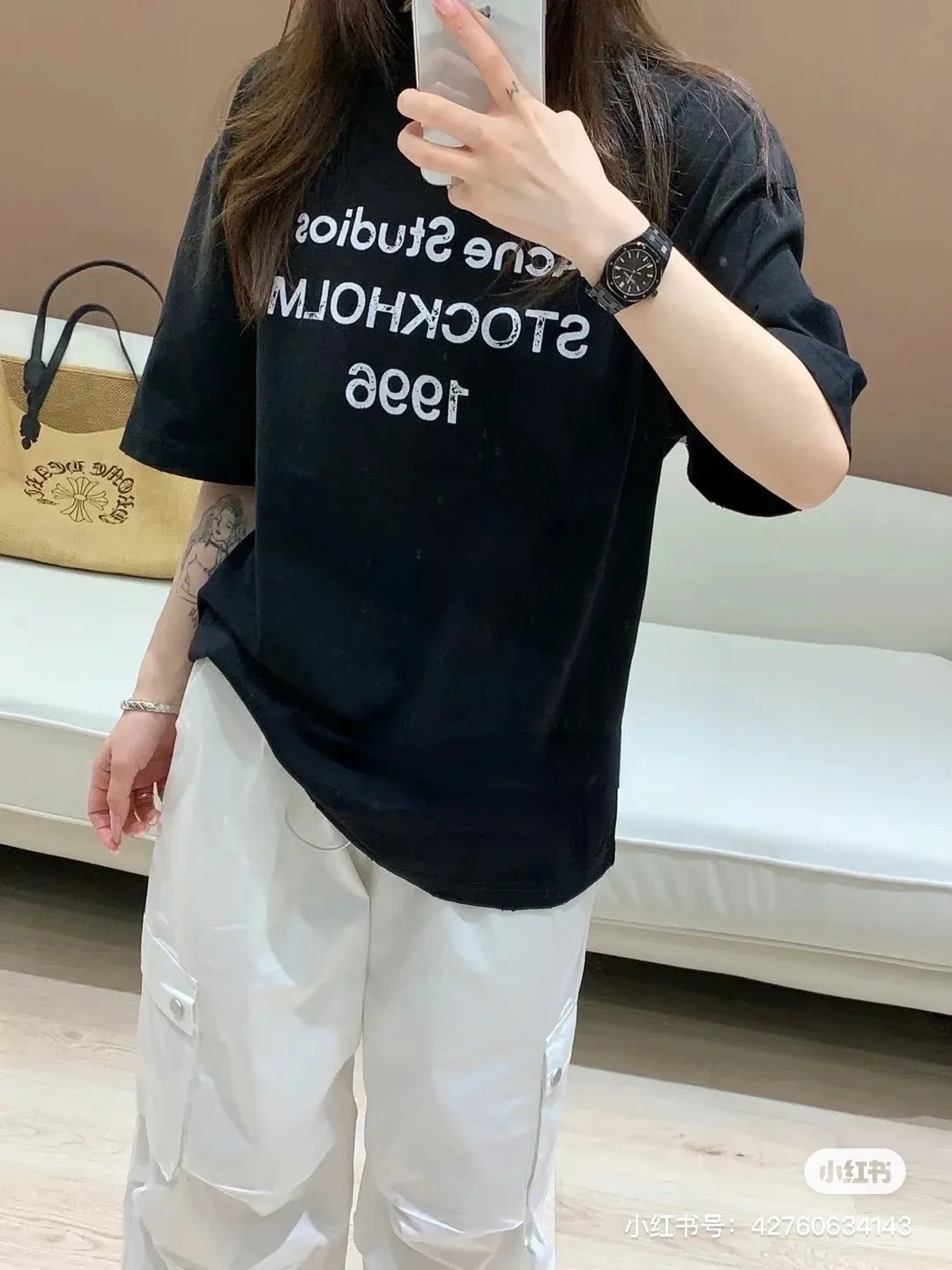M #Acne Studio•25ss 1:1 T ✅✅✅In Stock Quality Size：S M L ：White Blue Pink Black